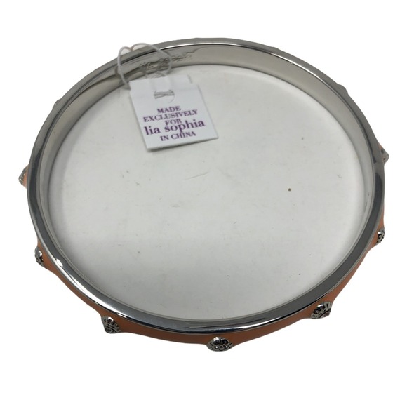 Lia Sophia Bracelet Black Orange Peach Silver Tone Thin Bangle‎ Size Small - Picture 4 of 4